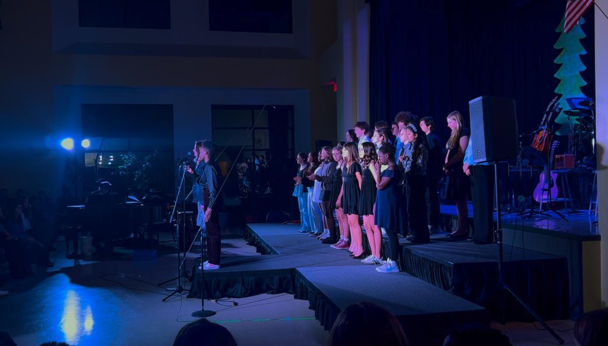 Middle schoolers performed at the Winter Arts Celebration in the Great Room on Dec. 16, 2025.