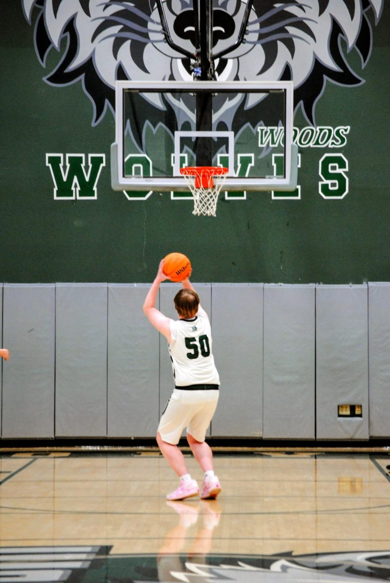 Jackson Morris shooting free throws - photo by Jackson and Oliver Selleck